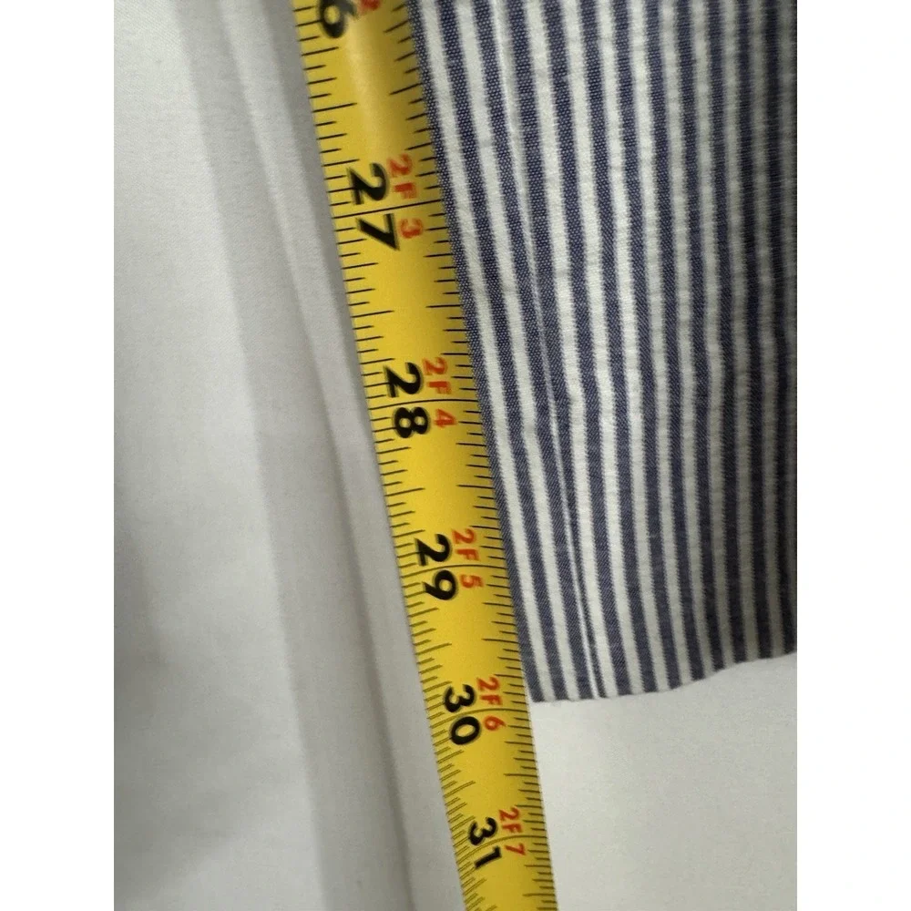 Paisley & Gray Blue White Seersucker‎ Stripe Dress Pants NWT Size 34x32 Slim Fit